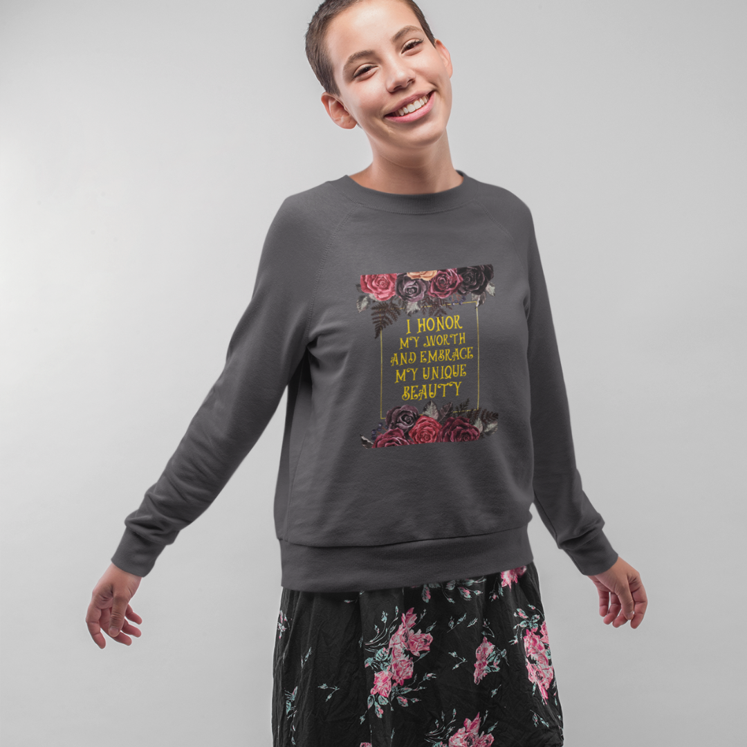 "I Honor My Worth" Affirmation Sweatshirt