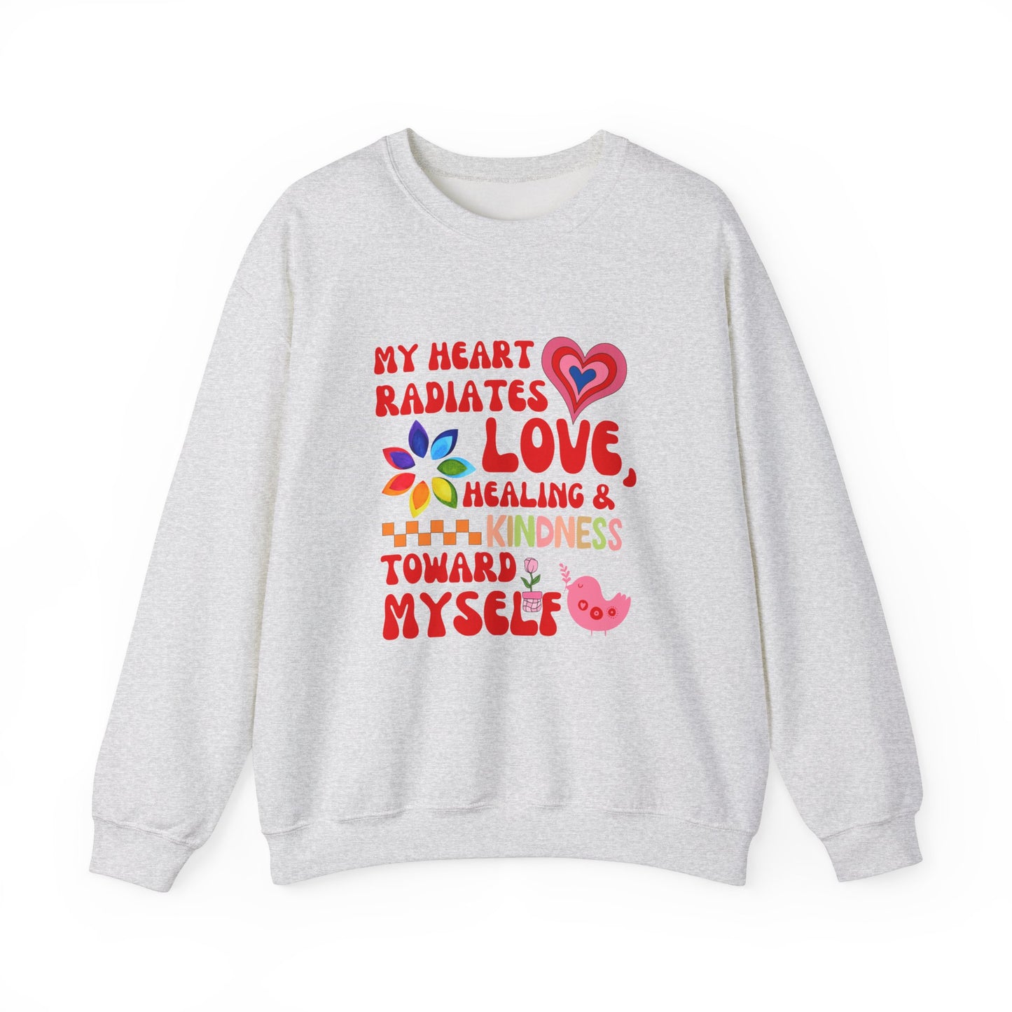 "My Heart Radiates Love" Affirmation Sweatshirt