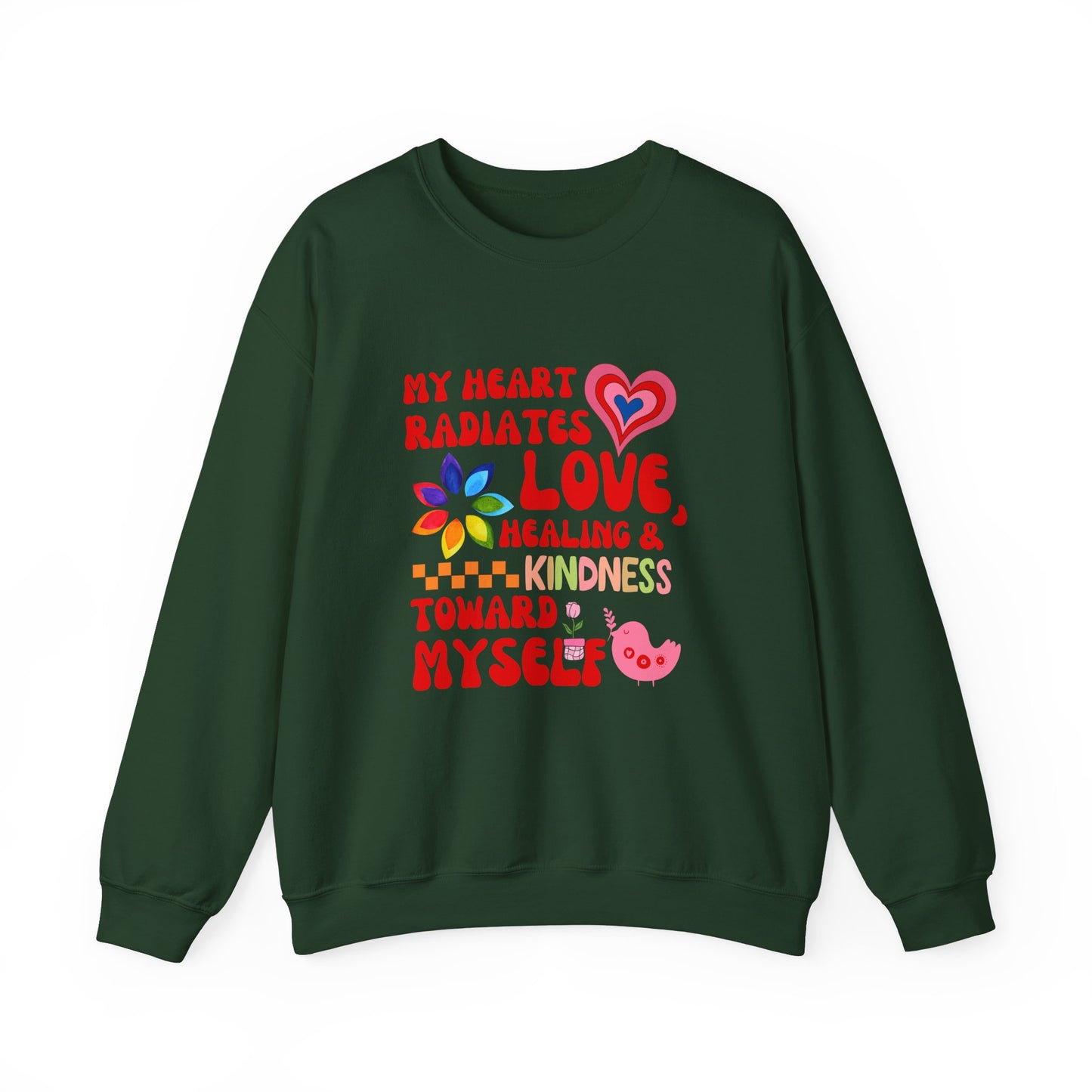 "My Heart Radiates Love" Affirmation Sweatshirt