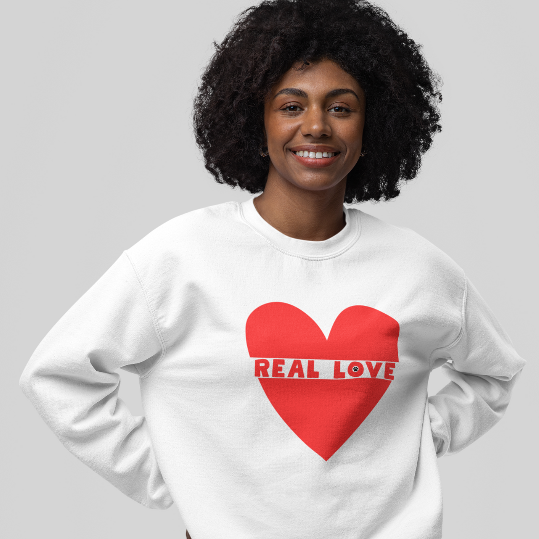 "Real Love" Heart & Paw Sweatshirt