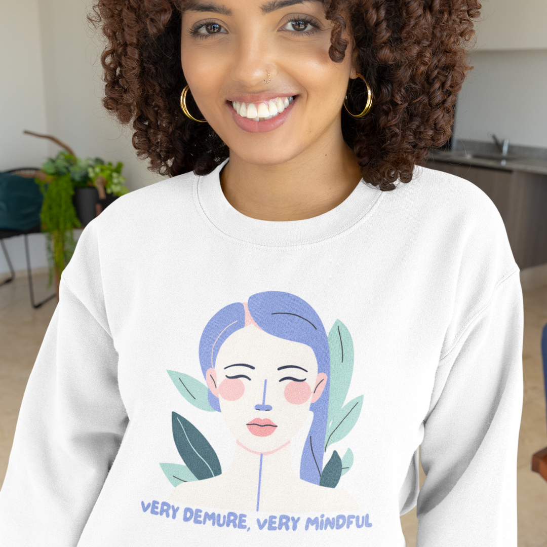 "Very Demure, Very Mindful" Lady Blush Sweatshirt