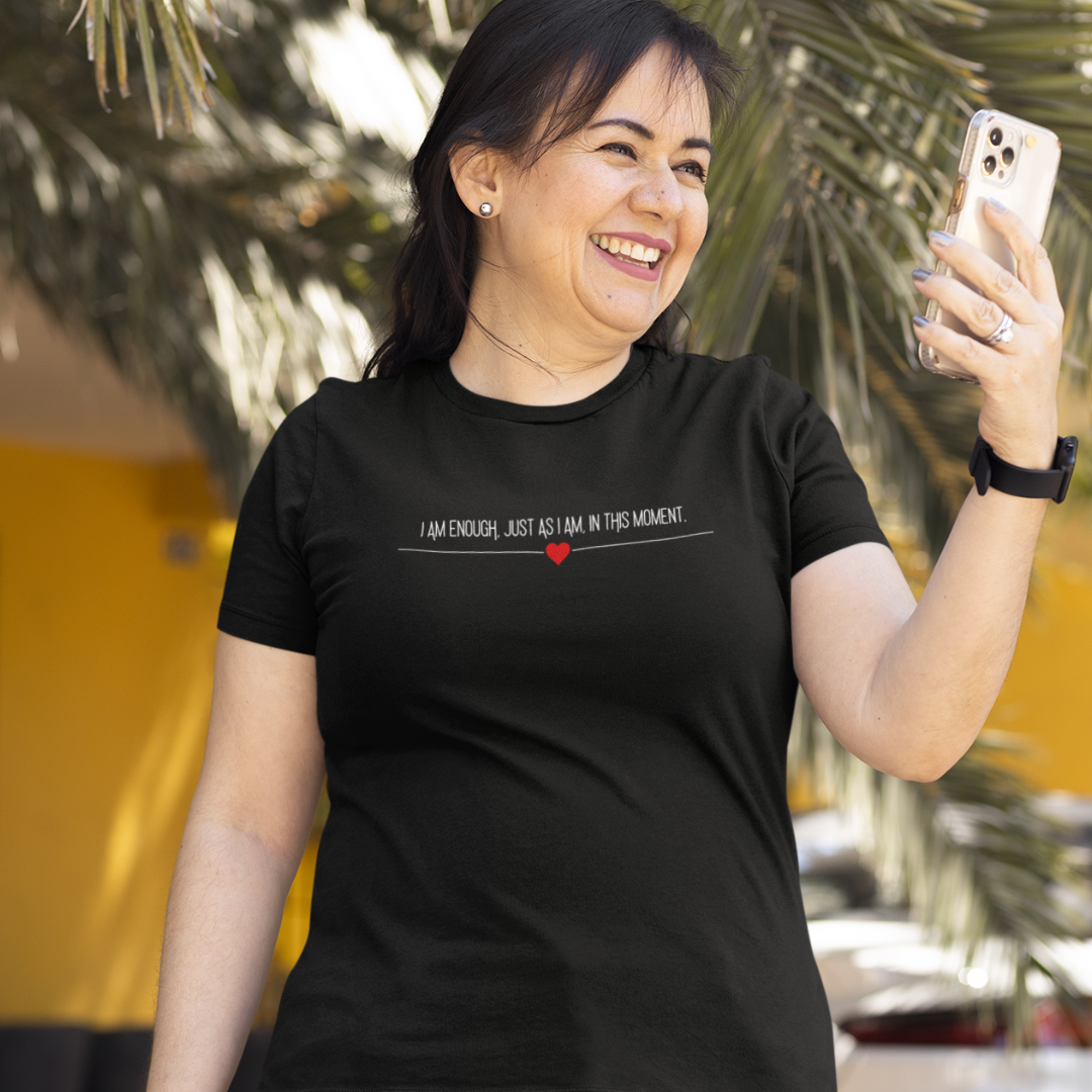 "I am Enough" Minimalist Design Affirmation T-Shirts