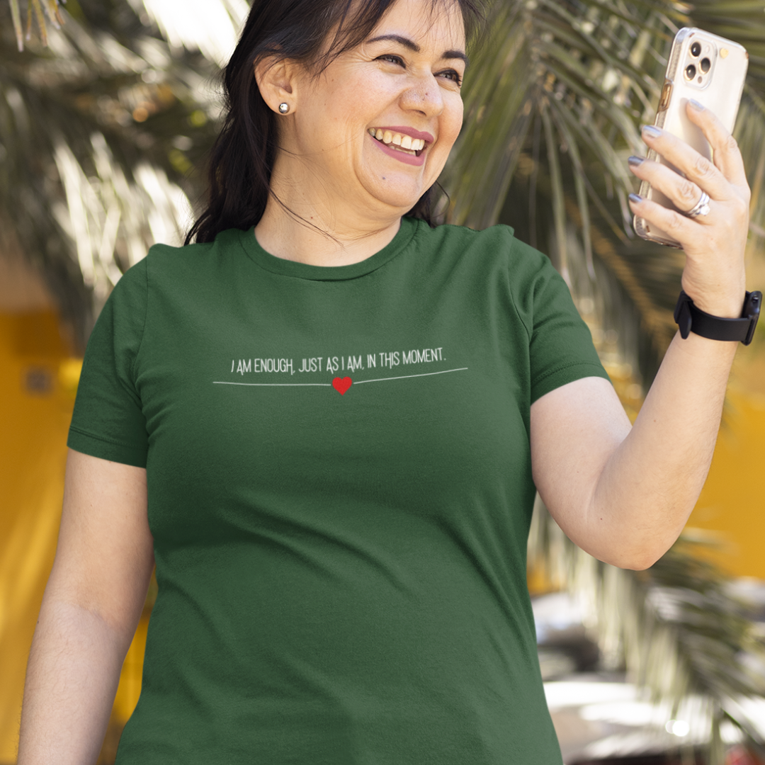 "I am Enough" Minimalist Design Affirmation T-Shirts