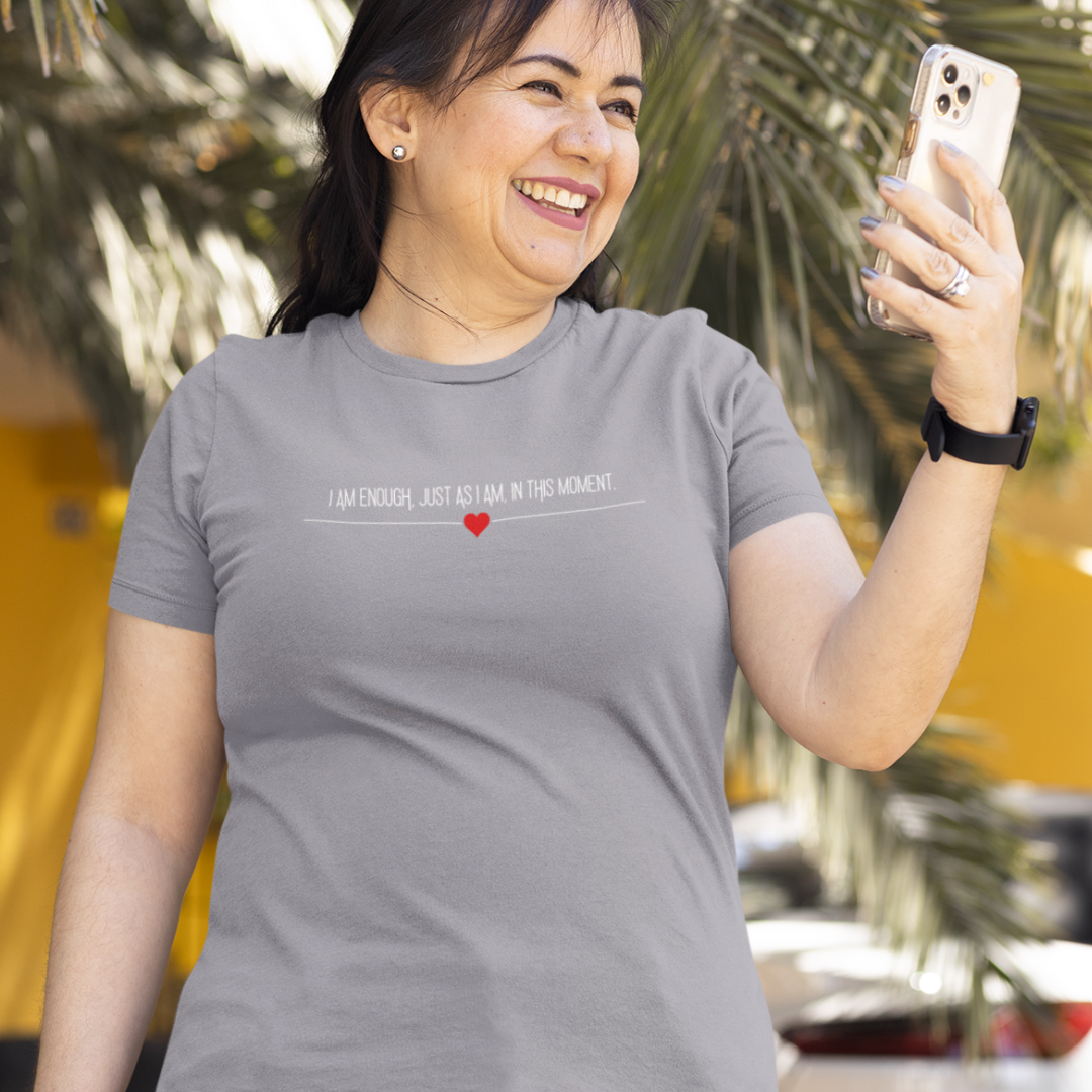 "I am Enough" Minimalist Design Affirmation T-Shirts