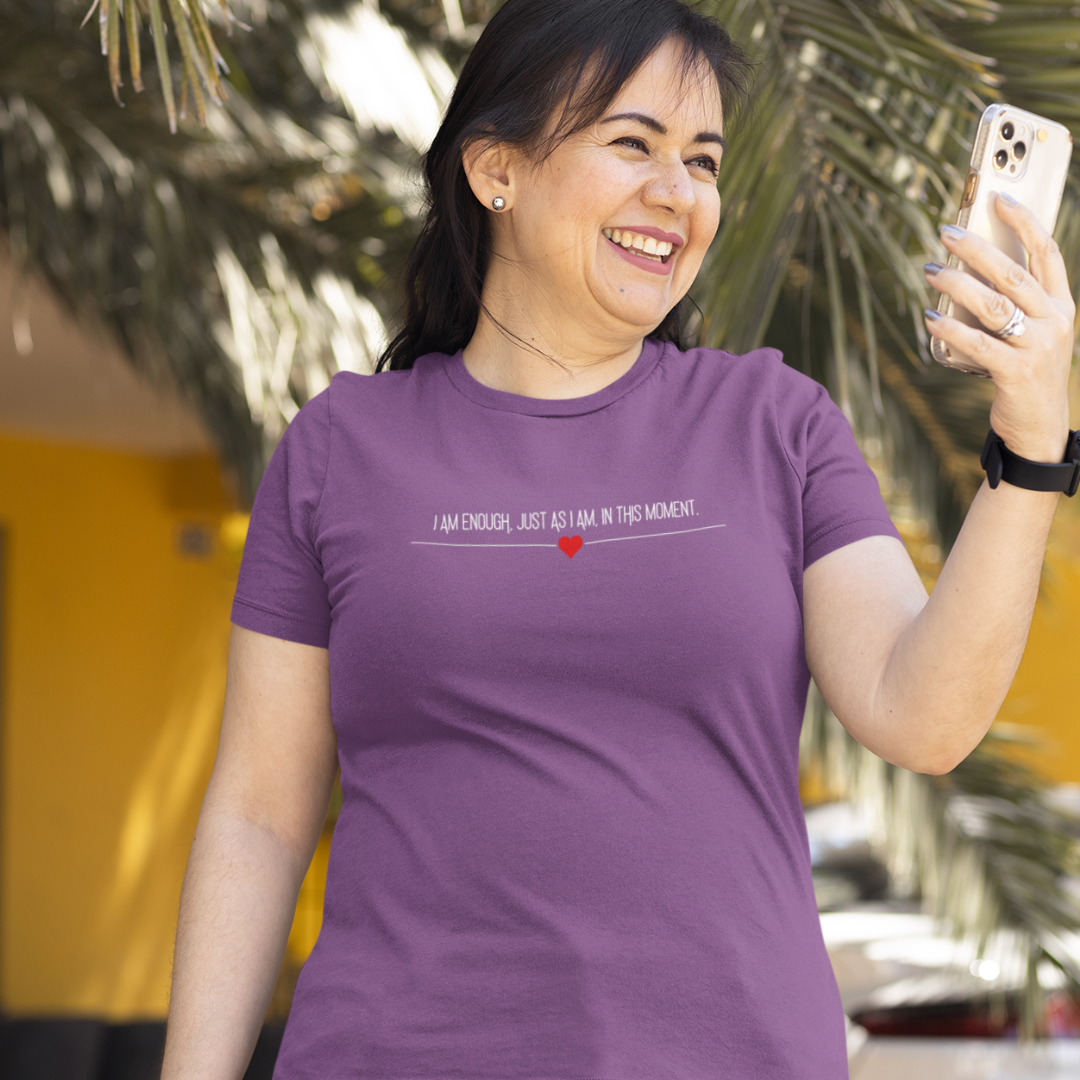 "I am Enough" Minimalist Design Affirmation T-Shirts