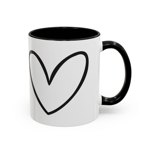 Love You Black Mug