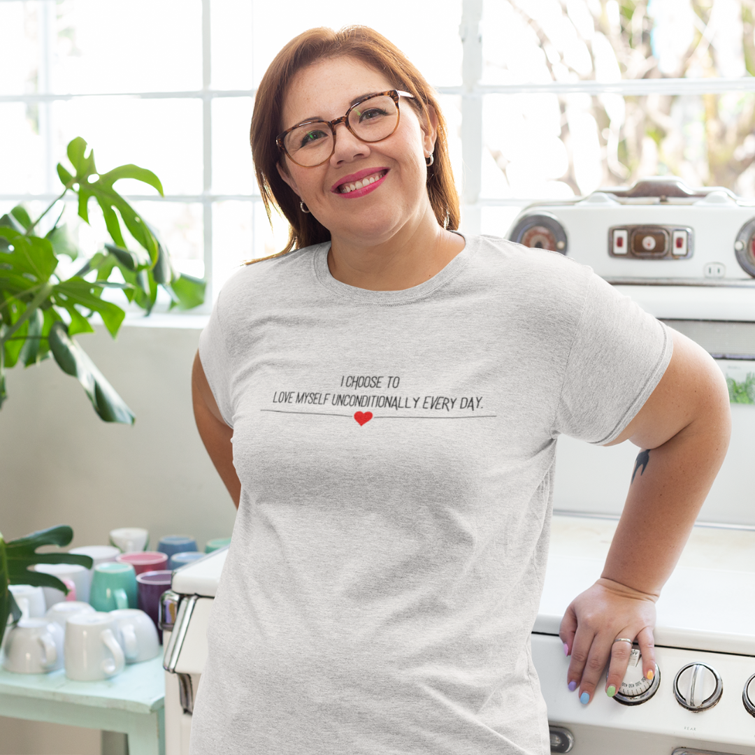 "I Choose to Love Myself" Minimalist Design Affirmation T-Shirts